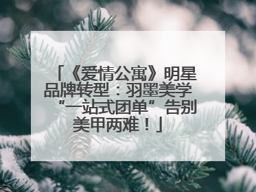 《爱情公寓》明星品牌转型：羽墨美学“一站式团单”告别美甲两难！