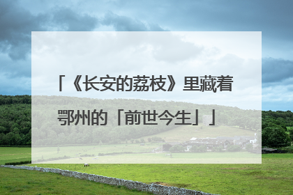 《长安的荔枝》里藏着鄂州的「前世今生」