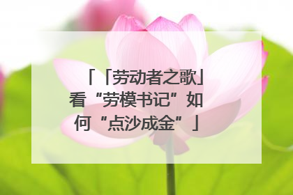 「劳动者之歌」看“劳模书记”如何“点沙成金”