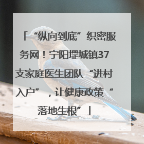 “纵向到底”织密服务网！宁阳堽城镇37支家庭医生团队“进村入户”，让健康政策“落地生根”