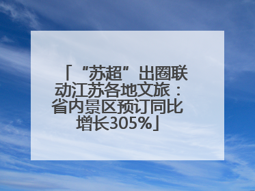 “苏超”出圈联动江苏各地文旅：省内景区预订同比增长305%