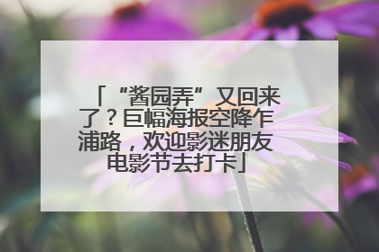 “酱园弄”又回来了？巨幅海报空降乍浦路，欢迎影迷朋友电影节去打卡