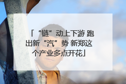 “链”动上下游 跑出新“汽”势 新郑这个产业多点开花