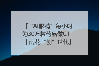 “AI眼睛”每小时为30万粒药品做CT｜雨花“创”世代