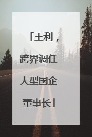 王利，跨界调任大型国企董事长