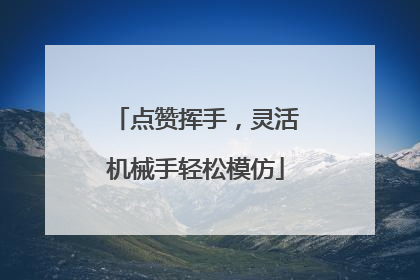 点赞挥手，灵活机械手轻松模仿