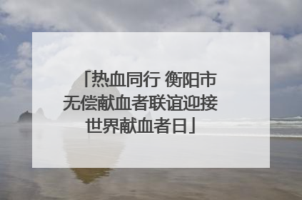 热血同行 衡阳市无偿献血者联谊迎接世界献血者日