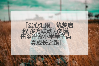 爱心汇聚、筑梦启程 多方联动为刘营伍乡崔寨小学学子点亮成长之路
