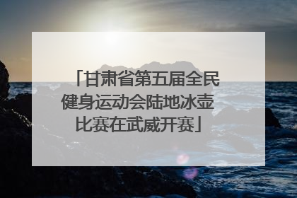 甘肃省第五届全民健身运动会陆地冰壶比赛在武威开赛