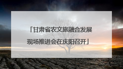 甘肃省农文旅融合发展现场推进会在庆阳召开
