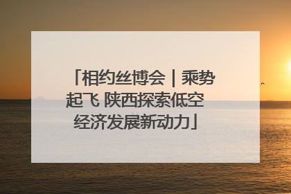 相约丝博会｜乘势起飞 陕西探索低空经济发展新动力