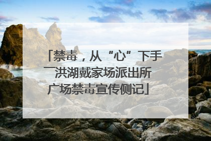 禁毒，从“心”下手――洪湖戴家场派出所广场禁毒宣传侧记