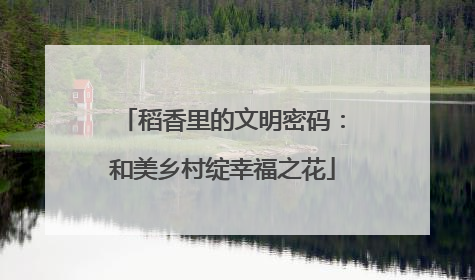 稻香里的文明密码：和美乡村绽幸福之花