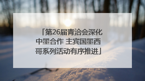 第26届青洽会深化中墨合作 主宾国墨西哥系列活动有序推进