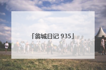 翁城日记 935