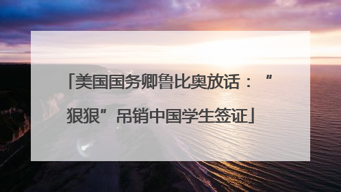 美国国务卿鲁比奥放话：“狠狠”吊销中国学生签证