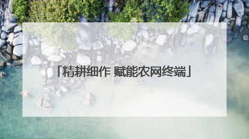 精耕细作 赋能农网终端