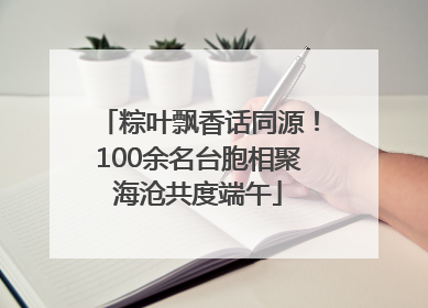 粽叶飘香话同源！100余名台胞相聚海沧共度端午