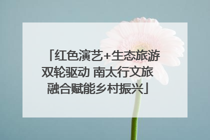红色演艺+生态旅游双轮驱动 南太行文旅融合赋能乡村振兴