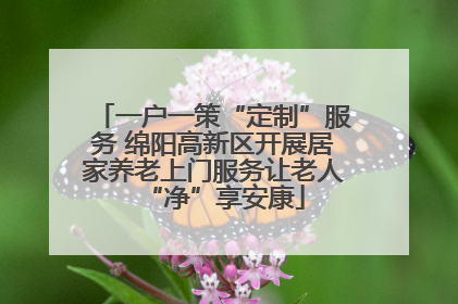 一户一策“定制”服务 绵阳高新区开展居家养老上门服务让老人“净”享安康