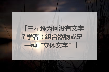 三星堆为何没有文字？学者：组合器物或是一种“立体文字”