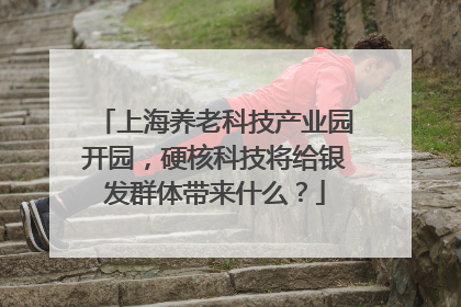 上海养老科技产业园开园，硬核科技将给银发群体带来什么？