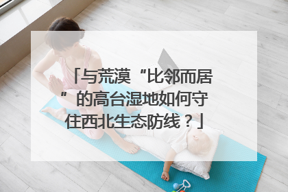 与荒漠“比邻而居”的高台湿地如何守住西北生态防线？
