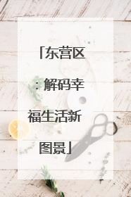 东营区：解码幸福生活新图景