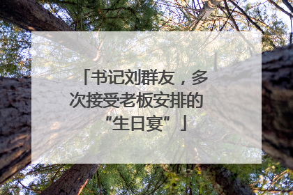书记刘群友，多次接受老板安排的“生日宴”