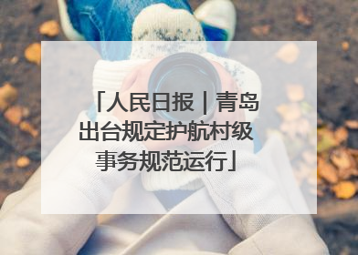 人民日报｜青岛出台规定护航村级事务规范运行