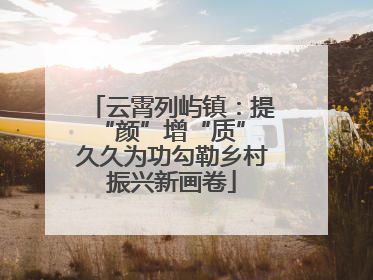 云霄列屿镇：提“颜”增“质” 久久为功勾勒乡村振兴新画卷