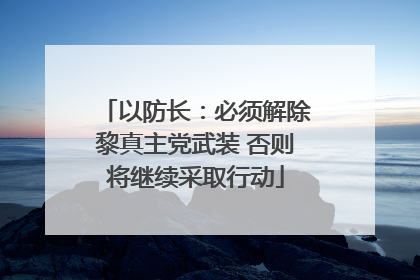 以防长：必须解除黎真主党武装 否则将继续采取行动