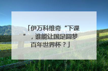 伊万科维奇“下课”，谁能让国足圆梦百年世界杯？