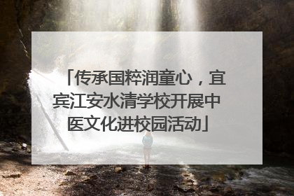 传承国粹润童心，宜宾江安水清学校开展中医文化进校园活动