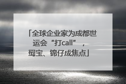 全球企业家为成都世运会“打call”，蜀宝、锦仔成焦点
