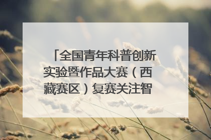 全国青年科普创新实验暨作品大赛（西藏赛区）复赛关注智慧环保等主题