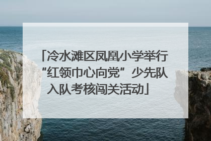 冷水滩区凤凰小学举行“红领巾心向党”少先队入队考核闯关活动