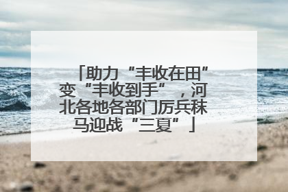 助力“丰收在田”变“丰收到手”，河北各地各部门厉兵秣马迎战“三夏”