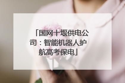 国网十堰供电公司：智能机器人护航高考保电