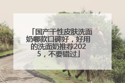 国产干性皮肤洗面奶哪款口碑好，好用的洗面奶推荐2025，不要错过