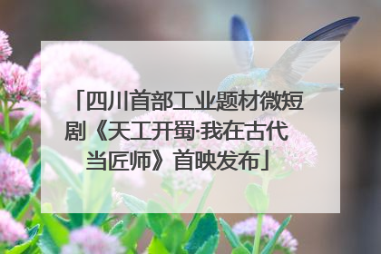 四川首部工业题材微短剧《天工开蜀·我在古代当匠师》首映发布