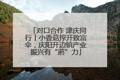 对口合作 津庆同行丨小香菇撑开致富伞，庆阳开边镇产业振兴有“蘑”力