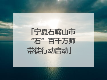 宁夏石嘴山市“石”百千万师带徒行动启动