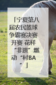 宁夏第八届农民篮球争霸赛决赛开赛 花样“非遗”燃动“村BA”