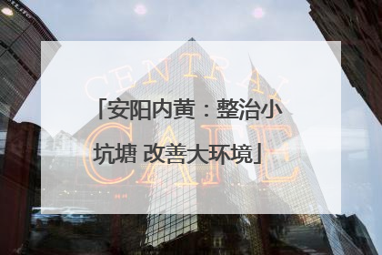 安阳内黄：整治小坑塘 改善大环境