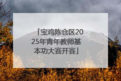宝鸡陈仓区2025年青年教师基本功大赛开赛