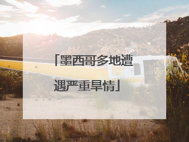 墨西哥多地遭遇严重旱情