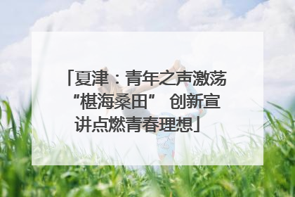 夏津：青年之声激荡“椹海桑田” 创新宣讲点燃青春理想