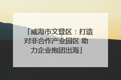 威海市文登区：打造对非合作产业园区 助力企业抱团出海