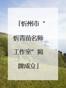 忻州市“忻青苗名师工作室”揭牌成立